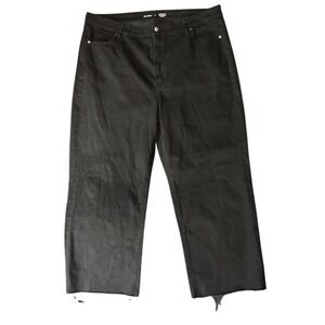 Old Navy Jeans Women 22 Black High Rise Secret Slim Pocket SkyHi Straight Leg